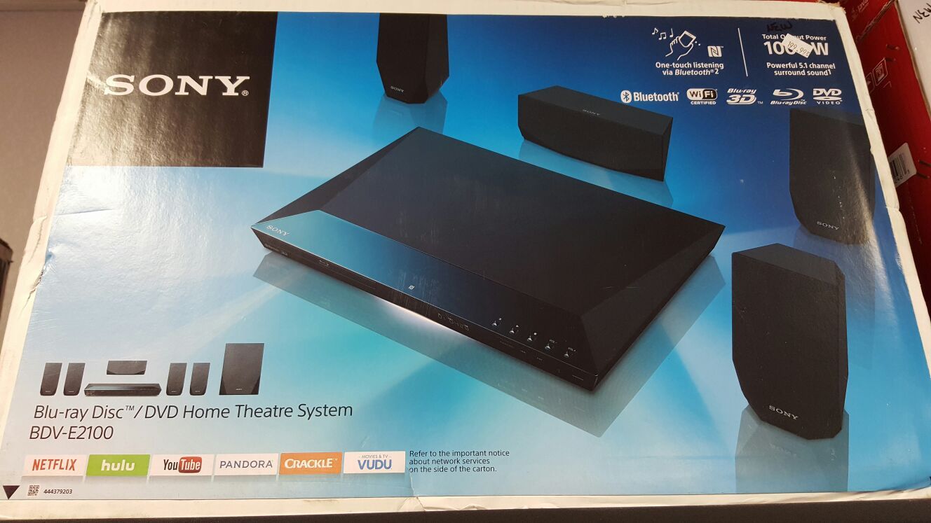 Sony BDV-E2100 Blu-ray 3D DVD 1000W home theater system