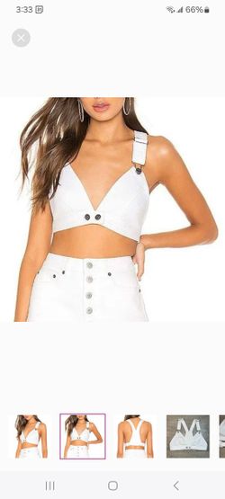 BB Dakota Denim Overall Bustier Top XS