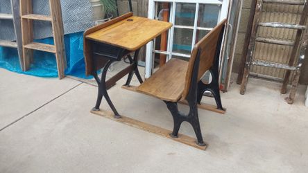 Antique School Desk - $60