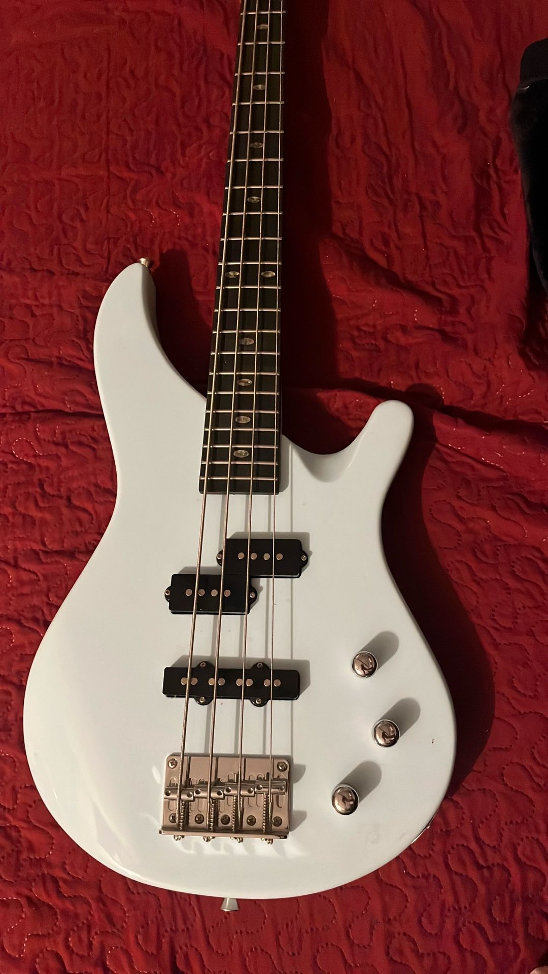 Baby Blue Mitchell Electric Bass Guitar