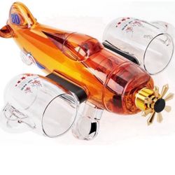 NEW Air Force Airplane military Whiskey Decanter Set with 2 Detachable Glasses