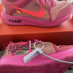 Nike Off-White x Zoom Fly SP Tulip Pink Size 10.5