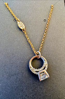 Vintage juicy couture engagement ring necklace