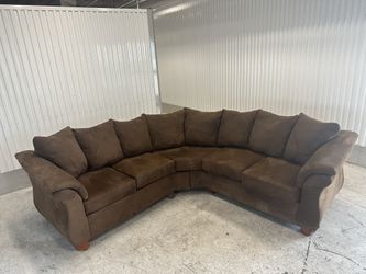 Comfy Brown Sectional Couch 🔥🔥