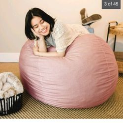 Large Bean Bag  Chair - Dusty  Pink 