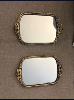 ANTHROPOLOGY: Mirror Trays ( set of 2 )