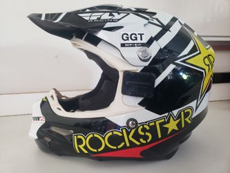Fly Racing Helmets F2 Carbon Mips Rockstar Helmet Black/White