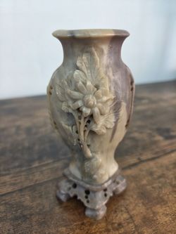 Vintage or Antique Soapstone mini vase