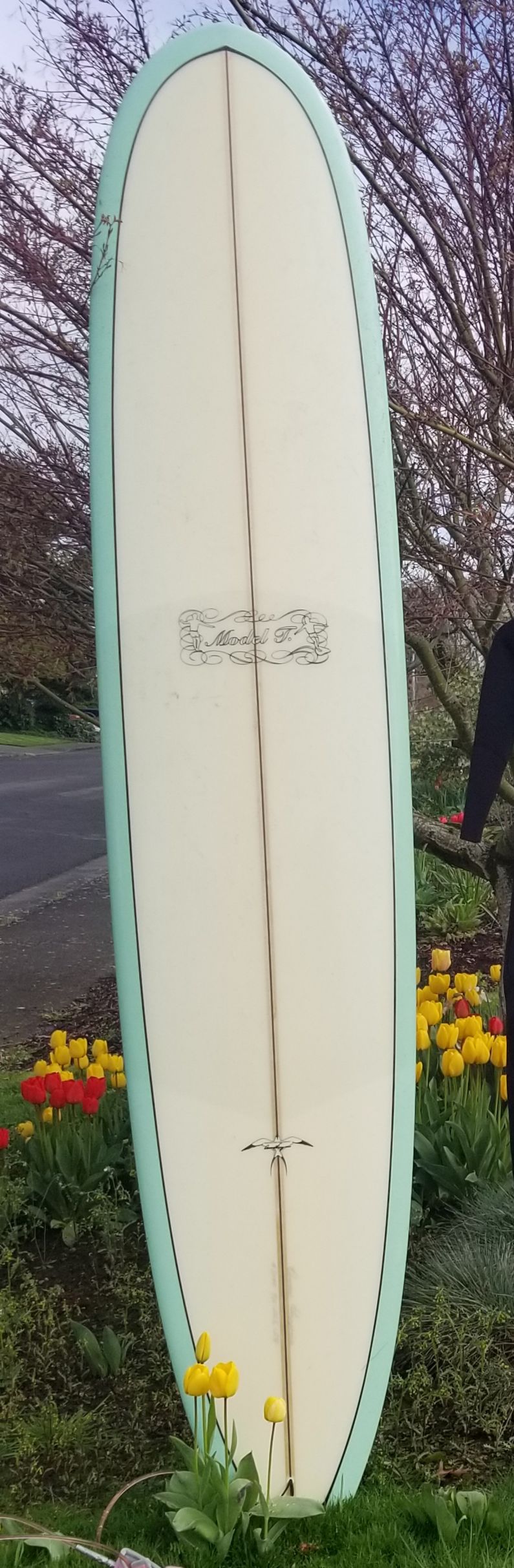Signed Donald Takayama Retro Model T Surfboard