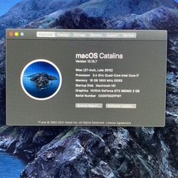 iMac 27” Late 2012