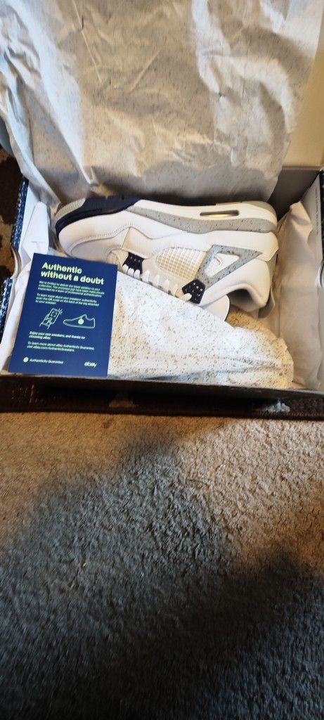 Air Jordan Retro 4 "Midnight Navy" Sz 12M