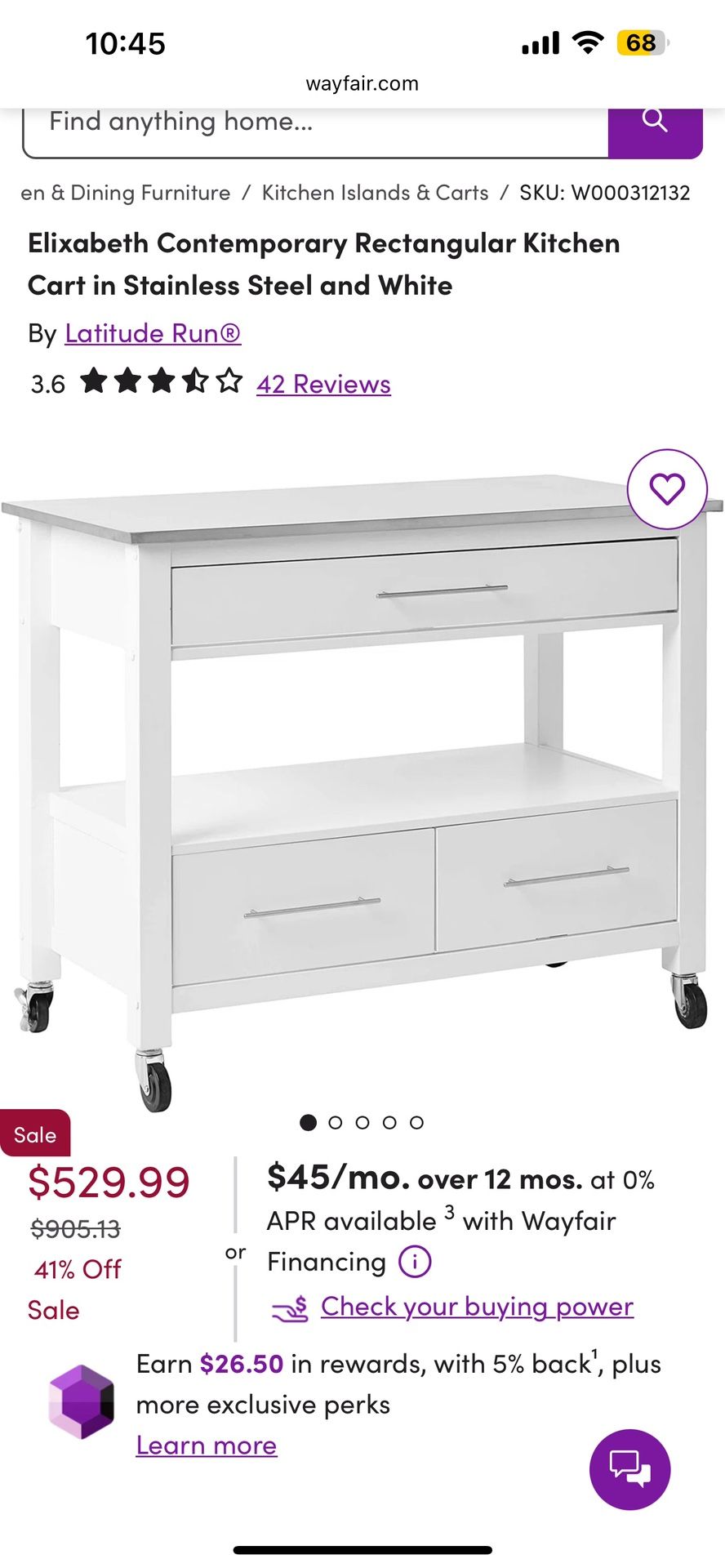 Kitchen Island Cart