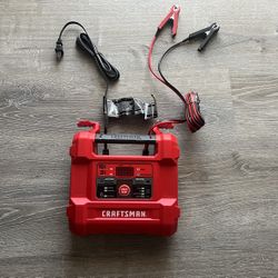 Craftsman 15-amp 12-volt car battery jump starter with digital display