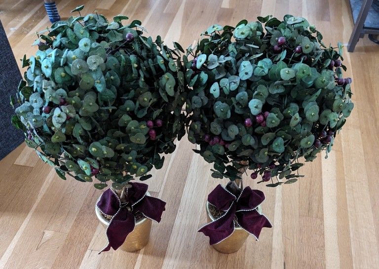 Fake Plant/Bush Pair