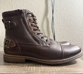Men's Sonoma Leather Boots Size 12 Dark Brown