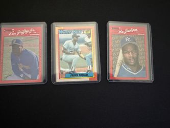 3 Great cards, Frank Thomas, Bo Jackson