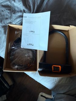 U-Lock Bike Lock with Combination