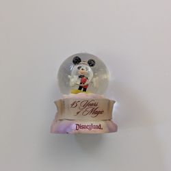 Disneyland 45th Anniversary Mini Snow Globe Mickey Mouse