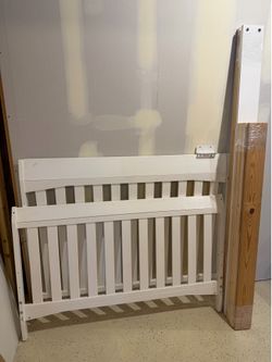 Delta White Bed - Headboard / Footboard / Rails (full)