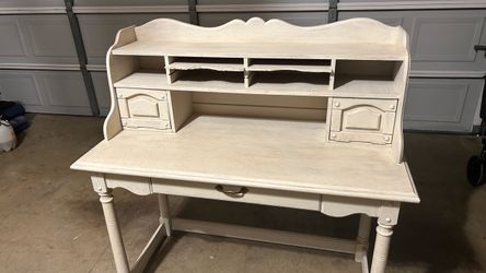 VINTAGE FURNITURE BY PICK WRITING DESK / SECRETARY DESK WITH HUTCH –