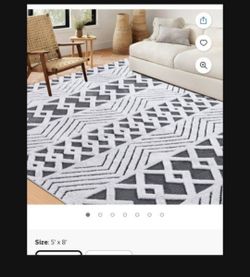 New carpet gray and white soft