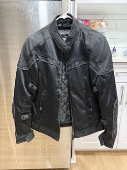 Black Mesh Motorcycle Jacket with Armor
