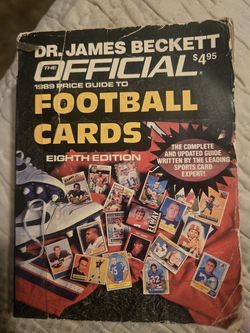 Vintage  official football card price guide