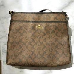 Coach Signature C Set: Brown Crossbody & Accordion Wallet