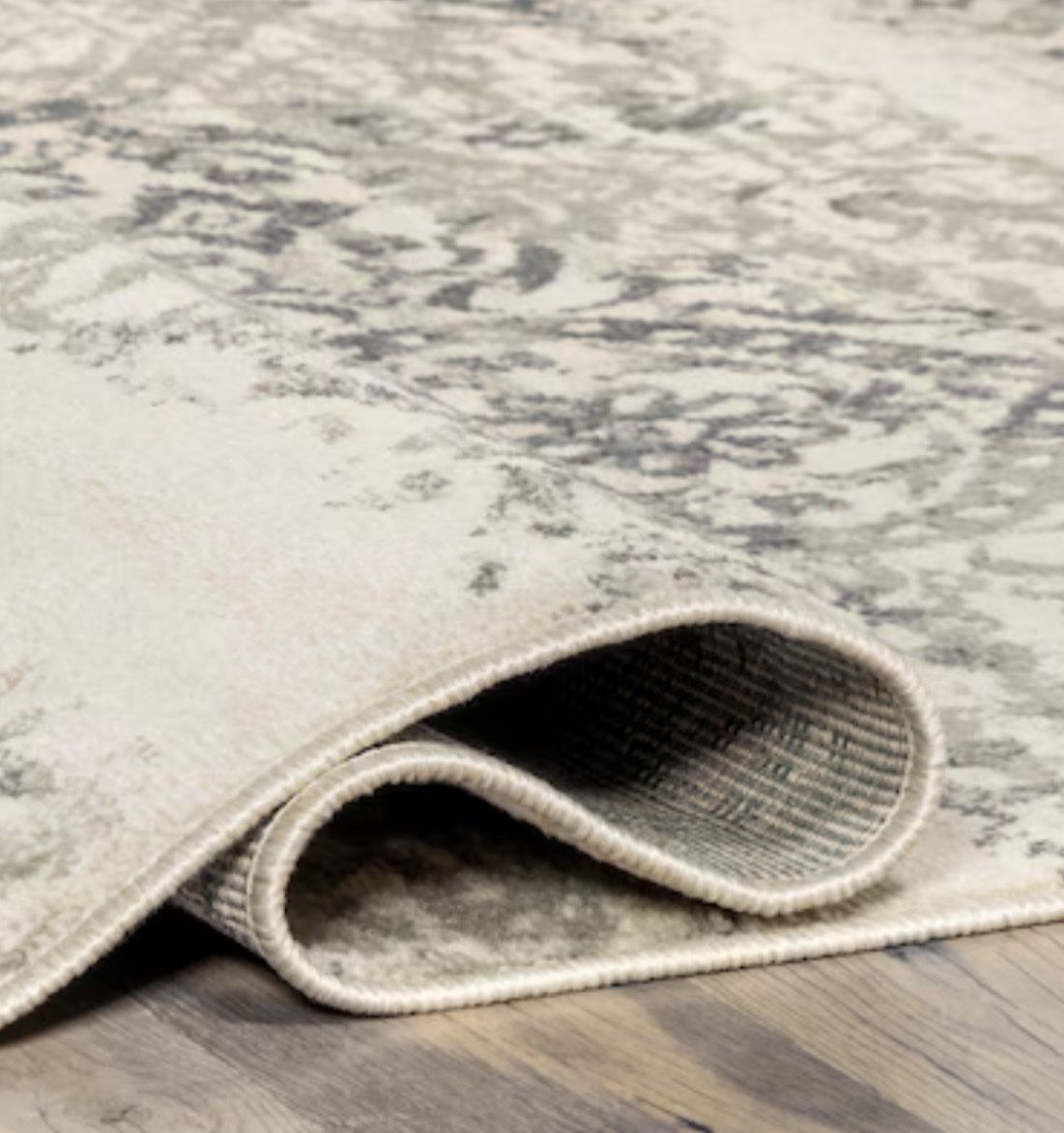 Gray Governess Withered Floral Rug Transitional Rectangle 11' X 14' 6