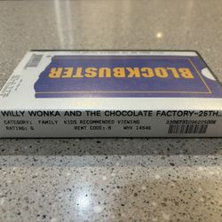 Willie Wonka & The Chocolate Factory, VHS in original Blockbuster Video case/clamshell