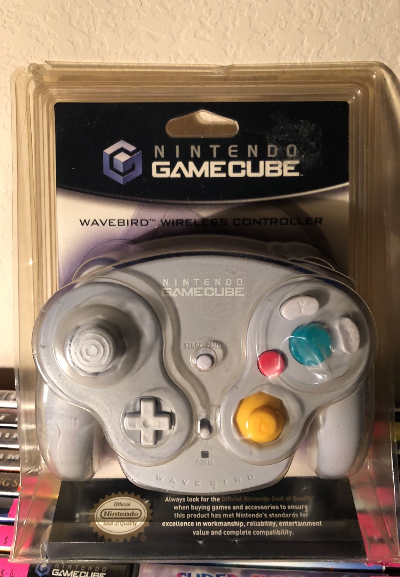New sealed official Nintendo brand GameCube wireless wavebird controller