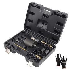NEW 24pc Pneumatic Diesel Injector Removal Kit Air Vibration 19 Adapters & Extractor