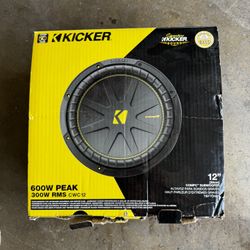 NEW Kicker CompC 12” Subwoofer | 600W Peak / 300W RMS
