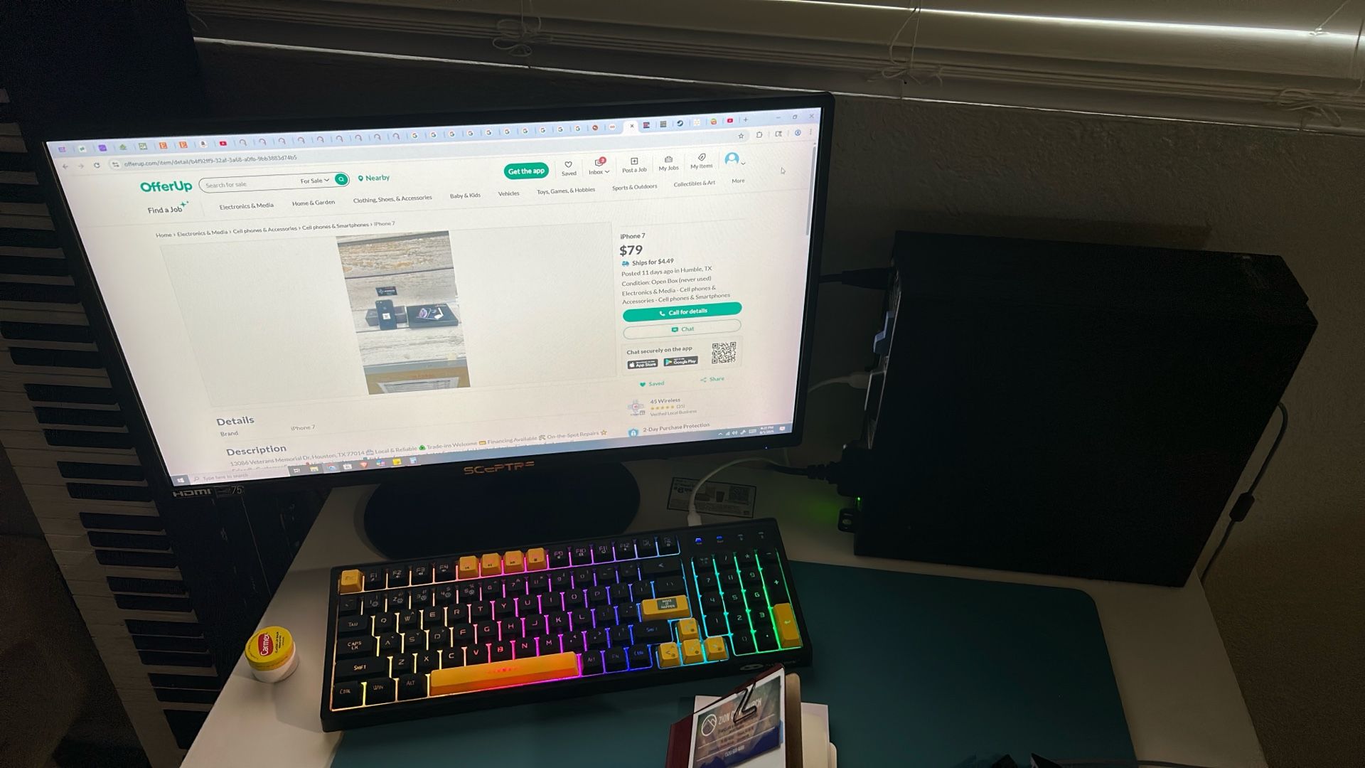 Sceptre Monitor & Dell Computer