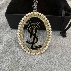 Saint Laurent Yel Letter Brooch