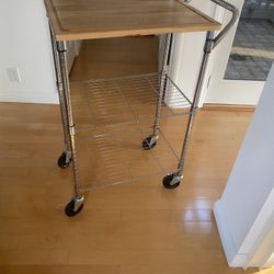 Tray And Shelves On Wheels- Multipurpose