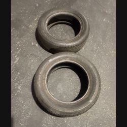 2 —- 225/60r17 Tires Good 80% Treads !!