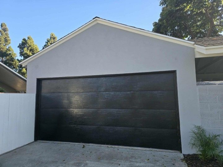 Black Flush Garage Door