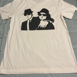 Unisex Blues Bros Graphic Tee Cream color Sz. L 