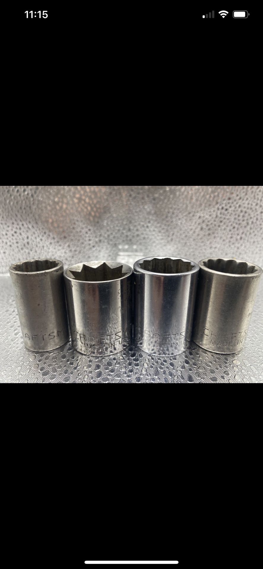 Bundle Lot Of 4 Vintage Craftsman Sockets 1/2” Drive G G1 V Series 44(contact info removed)8