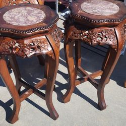 Vintage Chinese Planter Stands 