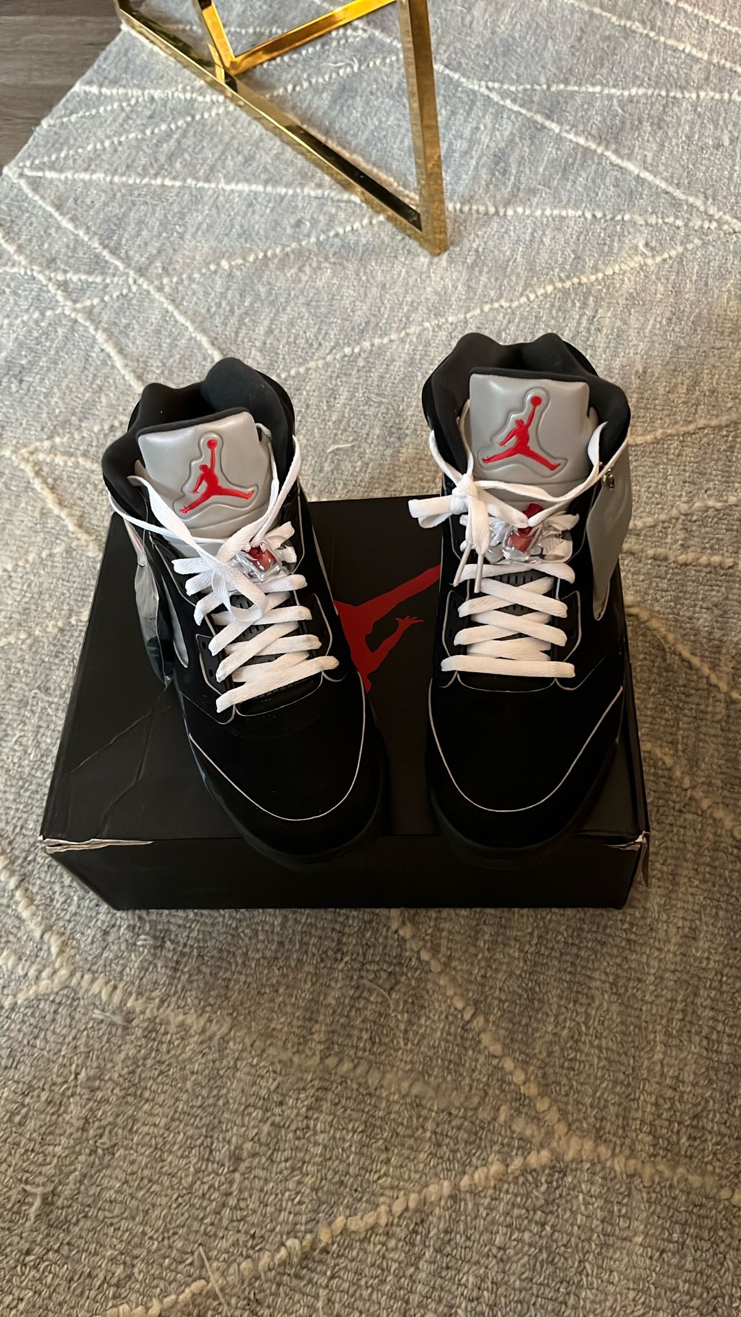 Air Jordan’s 4’s Metallic Black For Sale