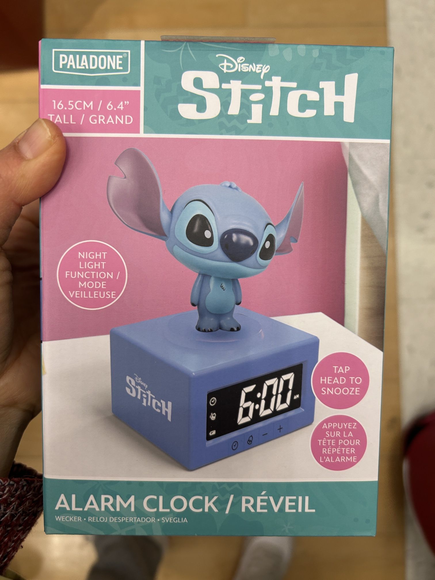NWT Licensed Disney Stitch Alarm Clock