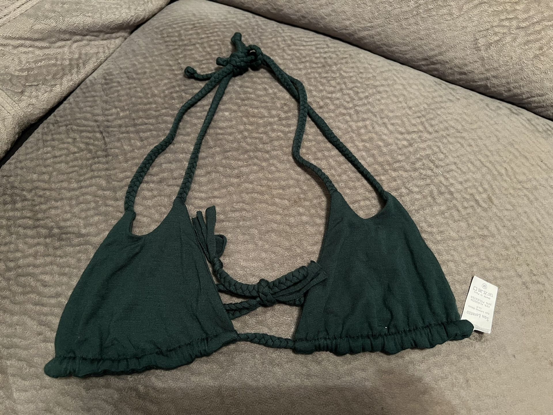 San Lorenzo Bikini Top - Green - Size M - PICKUP IN AIEA - I DON’T DELIVER