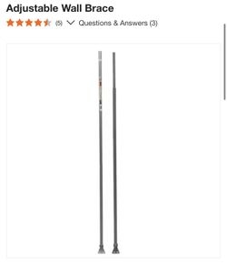 Two adjustable wall brace