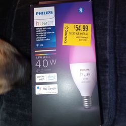 Phillips HUE white and colored ambiance Light Bulb.