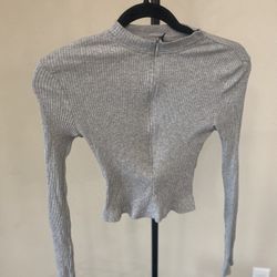 Long Sleeve Half Zip Shirt Size XS