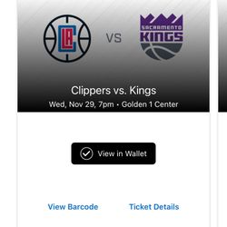 Kings V Clippers 11/29