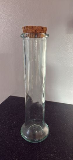 Glass Spaghetti Jar with Cork Stopper