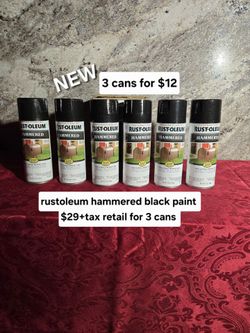 New rustoleum hammered black paint